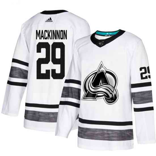 Avalanche #29 Nathan MacKinnon White Authentic 2019 All Star Stitched Hockey Jersey